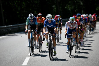 La grosse échappée de la dix-huitième étape. Photo A.S.O/Billy Ceusters